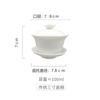 Fabricantes de origem tigela de porcelana branca tigela de três tampas doméstica jogo de chá kung fu tigela de chá de cerâmica única grande, média e pequena ponto