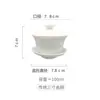 Fábrica de Origen Tazón de Porcelana Blanca Hogareño Tazón de Tres Talentos Juego de Té Kung Fu Individual Grande, Mediano y Pequeño Tazón de Té de Cerámica en stock