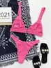 Nuevo Bikini Amazon 2027 Traje de Baño Europeo y Americano Sexy de Gama Alta Transfronterizo Conjunto de Bikini de Dos Piezas En Stock