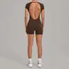Venta al por mayor de Ropa de Yoga Transfronteriza, Mono Deportivo Ajustado sin Espalda Ajustable para Mujer, Ropa Adelgazante para Pilates y Fitness Dropshipping