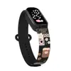 Nuevo Reloj LED con Estampado de Chica Fresca Pequeña, Sencillo, Tinta, Impermeable, Dibujos Animados, Deportivo, Luminoso, Pulsera de Reloj Digital