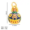 Acessórios Antigos de Ouro Fosco Besta Engolidora Chaveiro DIY com Contas Pingente Pulseira de Besta Engolidora Tendência Nacional Acessórios para Chaveiro