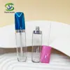 Shanyi Nuevo Tubo de Brillo de Labios Plano Material de Empaque Tubo Transparente de Brillo de Labios Tubo Vacío Empaque de Cosméticos DIY Venta al por Mayor