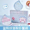 Set de Maquillaje de Burbujas Azul y Rosa GECOMO, Doble Uso para Húmedo y Seco, No Absorbente, Herramienta de Maquillaje Amigable con la Piel, Esponja de Cojín de Aire