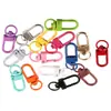 Hebilla de puerta giratoria colorida, accesorios para llaveros DIY, hebilla de gancho de aleación de zinc, colgante hecho a mano DIY, hebilla para colgar cuentas al por mayor