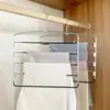 Cabide multifuncional para calças de plástico com revestimento antiderrapante, multi-camadas para armazenamento no guarda-roupa, cinco em um, cabide para calças, fabricantes, atacado