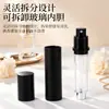 Tubo de perfume cilíndrico de aleación de zinc de alta gama, 10 ml, portátil; botella de perfume cosmético de aluminio; botella de recarga para viajes