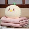 Almohada y Colcha de Doble Uso Engrosadas para Oficina, Almohada y Manta Plegables para Siesta, Cojín de Sofá Dos en Uno, Almohada Pequeña para Coche