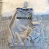Sudadera con capucha de punto grueso para otoño e invierno, estilo coreano, holgada, casual, oversize, abrigo