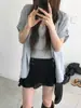 En stock y se envía inmediatamente, no hay devoluciones ni cambios por problemas que no sean de calidad. Colección de verano de liquidación de Dongdaemun, Corea, de tops de manga corta