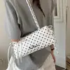 Bolsa de Braço Doce com Bolinhas Tendência de Nicho para Mulheres, Nova Bolsa de Ombro Versátil 2026, Bolsa Baguete Versátil para o Dia a Dia