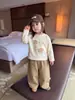 Ropa de Otoño para Niñas Ropa Interior Base Ropa de Bebé Nuevo Estilo Infantil Estampado de Dibujos Animados Camiseta de Manga Larga Top Versátil Moderno