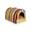 Casa para Perro Usable en Todas las Estaciones, Cama para Mascota Pequeña, Cama para Gato y Perro de Doble Uso, Suministros para Mascotas, Diseño Cielo Estrellado