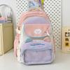Lindo Gato Nylon Estudiante de Secundaria Mochila de Gran Capacidad Estudiante de Preparatoria Mochila Bolsa para el Dolor de Niña Bolsa para Bebé Estilo Universitario