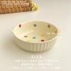Cuencos y Platos de Moda con Estampado de Puntos, Cuencos Populares para Arroz, Cuencos para Sopa, Cuencos Pequeños de Cerámica, Cuencos con Asas, Cuencos para Sopa de Fideos, Cuencos para Postre al por Mayor