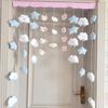 Cortina de puerta con forma de corazón para perro, para niña, para dormitorio, sala de estar, hogar, perforada, para niños, decoración, enseñanza, cortina colgante comercial