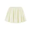 Falda corta plisada estilo ballet para mujer, falda de modal gris de verano, falda-pantalón abullonada anti-exposición, falda de línea A de cintura alta