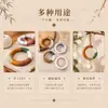 Estilo Nacional Trenzado Liso Madera Cruda Hecho a Mano Envuelto en Alambre Anillo Colgante Anillo de Madera DIY Colgantes Semiacabados para Campanilla de Viento de Cáscara de Fruta Accesorios