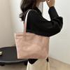 Bolsa de Ombro Grande Capacidade Estilo Coreano 2024 Novo Estilo Bolsa de Mão Simples Bolsa Tote Simples para o Dia a Dia Costura Estilo Ocidental para Mulheres