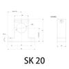 Soporte SK asiento eje óptico asiento de rodamiento lineal asiento de fijación de husillo de bolas soporte sujetador aleación de aluminio vertical