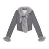 Cárdigan Camiseta de Punto con Cuello en V Deshilachado Estilo Coreano Ajuste Delgado para Mujer Otoño Invierno Harajuku Puro Deseo Chica Caliente Sexy Top Ropa Exterior de Moda