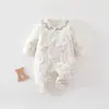 Ropa de abrigo para bebé de algodón puro sin costuras Clase A, acolchada, cálida, estilo nuevo, mameluco, ropa para niños de Anyang