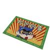 Felpudo pequeño con diseño de crayón de dibujos animados para el hogar, para dormitorio, baño, absorbente y antideslizante