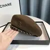 Boina Octogonal Dulce Metálica Estilo Primavera y Otoño para Mujer, Nuevo Moda Estilo Coreano Retro Celebridad de Internet Gorra Newsboy Painter
