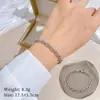 [Aço titânio corpo inteiro] Pulseira de corrente minimalista retrô personalidade Dongdaemun feminina Influenciador digital retrô amigas
