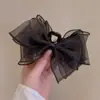 Princesa en la Huida Lazo Grande Pinza para el Cabello Accesorios Coreanos Pinza de Tiburón Pinza para el Cabello de Sentido Avanzado Adorno para la Cabeza de Mujer