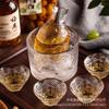 Vaso de Cristal Xiangyun Estilo Japonés Creativo Martillado Transparente Juego de Jarra para Vino Jarra Phnom Penh Vaso para Vino Blanco para el Hogar Vaso para Vino Caliente Juego de Vino