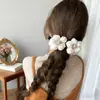 Pinza de Satín de Gama Alta para Cabello, Pinza Versátil de Color Sólido Simple Estilo Francés, Pinza de Tiburón Grande para Peinados Recogidos
