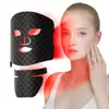Mascarilla de Luz Roja y Azul Dispositivo de Belleza Mascarilla de Silicona para Belleza Uso en Casa Dispositivo de Terapia de Luz LED de Siete Colores para Rejuvenecimiento de la Piel
