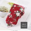 Casual Trendy Impresso Gravata De Algodão 6cm Seta Gravata Dos Homens Estilo Floral Spot Direct Gravata De Flores
