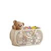 Cesto de Armazenamento de Brinquedos Sala de Estar Infantil Grande Capacidade Artefato de Boneca de Pelúcia Cesto Doméstico para Roupa Suja Mochila Balde para Armazenamento de Roupas