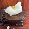 Talla de Fruta de Marfil Artificial para Riqueza Inmediata, Decoración de Escritorio de Oficina, Mascota de Té, Accesorios para Ceremonia del Té, Venta al por Mayor y Dropshipping