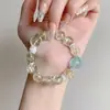 [Otoño Dorado] Nuevo 2025 Cristal de Limón Natural Citrino Rosa Lluvia de Sakura Cristal Rosa Xiuyu Pulsera de 12 mm