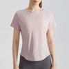 Camisetas de Secado Rápido Deportivas Chuanton para Mujer de Manga Corta Transpirables para Fitness Holgadas Adelgazantes Ropa Deportiva para Exteriores Correr Yoga