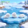Fofo Bichinho de Pelúcia de Foca para Micro Paisagem, Cenário Kawaii de Campo de Neve e Geleira Acessórios Decorativos DIY Pequenos Enfeites