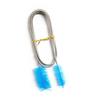 Cepillo de limpieza de tubería de agua de entrada y salida para acuario de doble cabezal, cepillo de resorte, cepillo de acero inoxidable para tubería de agua, cepillo de limpieza de tubería, 155 cm