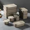 Acero inoxidable 304 caja sellada de grado alimenticio japonés para verduras y frutas traje especial congelado almacenamiento pintura en aerosol