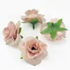 Capullos de Rosa Pequeños Simulados Cabezas de Flores de Tela de Seda Materiales para Manualidades de Guirnaldas Accesorios para el Cabello Accesorios para Arreglos Florales de Pared de Fondo de Boda Suelo