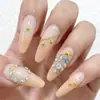 Acessórios para Nail Art com Rebite de Estrela de Cinco Pontas Transfronteiriços, Patches de Estrela Metálicos Vazados Dourados, Decorações de Unha Vestíveis, Acessórios para Unhas