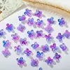 14mm Pétalos de Vidrio Verónica Piezas de Flor de Vidrio DIY Flor de Cuatro Pétalos Estilo Antiguo Pasador para el Cabello Material para Abalorios al por Mayor