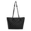 Bolso de hombro informal de gran capacidad para mujer, moderno y sencillo, con cadena de rombos, bolso grande portátil de moda para otoño 2023