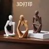 Figuras de Personajes Impresas en 3D de Venta Caliente Transfronteriza, Decoraciones de Pensamiento Creativo, Esculturas Abstractas de Estilo Nórdico, Decoraciones para Sala de Estar