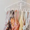 Percha de onda para dormitorio de estudiante en casa con almacenamiento de corbata y ropa interior multifuncional antideslizante sin marcas