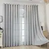 Suministro exclusivo transfronterizo desde la fábrica de origen, serie gris, estilo minimalista moderno, visillo, dormitorio, balcón, producto terminado, dropshipping