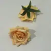 Cabezas de Flores de Rosa de Esquina Recubiertas Artificiales para Arreglos de Boda, Flores Falsas Hechas a Mano para Decoración del Hogar, Venta al por Mayor de Fabricantes, Decoración de Hotel