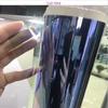 [Camaleão] película colorida para vidro de carro película colorida luz azul roxa princesa fada película colorida isolamento térmico proteção solar película de janela